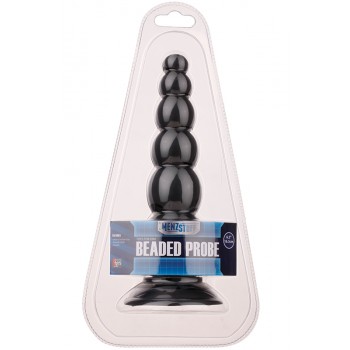 Plug Anal Beaded Probe Menzstuff 16.5cm Preto