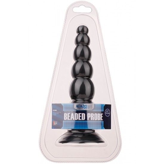Plug anal de eixo flexível e formato bolboso crescente para uma estimulação extra satisfatória. Com forte base de sucção para que possa fixar o plug em qualquer superfície lisa, ou para que o possa utilizar sem preocupaç
