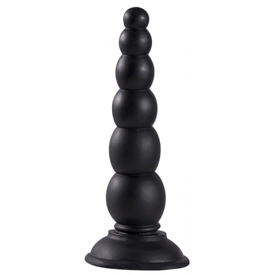 Plug anal de eixo flexível e formato bolboso crescente para uma estimulação extra satisfatória. Com forte base de sucção para que possa fixar o plug em qualquer superfície lisa, ou para que o possa utilizar sem preocupaç