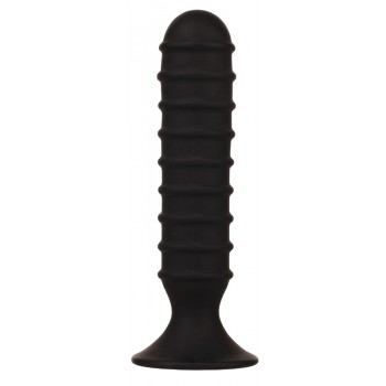Plug Anal Ribbed Torpedo Menzstuff 13cm Preto