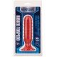 MENZSTUFF RIBBED TORPEDO PLUG 5INCH RED
