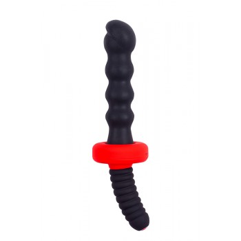 Vibrador Anal Ass Dagger Knotted Menzstuff 18cm Preto