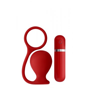 Plug Anal c/ Anel Ass Cork Wide Menzstuff 7.5cm Vermelho