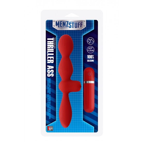 Vibrador anal duplo, pois pode utilizar qualquer uma das pontas e, assim, obter prazeres e estimulações diferentes... o que lhe apetece hoje? Munido de 10 diferentes ritmos de vibração e fácil de controlar através do com