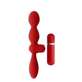 Vibrador Anal Duplo Thriller Ass Menzstuff Vermelho