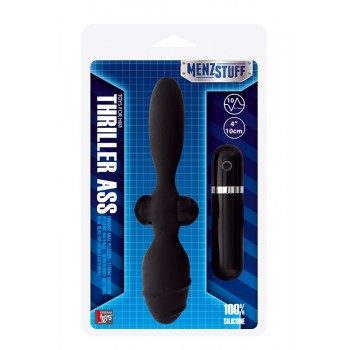 Vibrador Anal Duplo Thriller Ass Menzstuff 10cm Preto