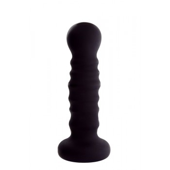 Grande Plug Anal Ribbed Probe Menzstuff 21cm Preto