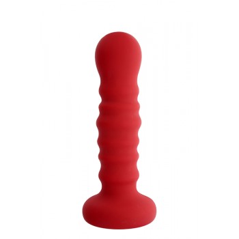 Grande Plug Anal Ribbed Probe Menzstuff 21cm Vermelho