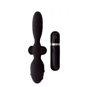 Vibrador Anal Duplo Thriller Ass Menzstuff 10cm Preto