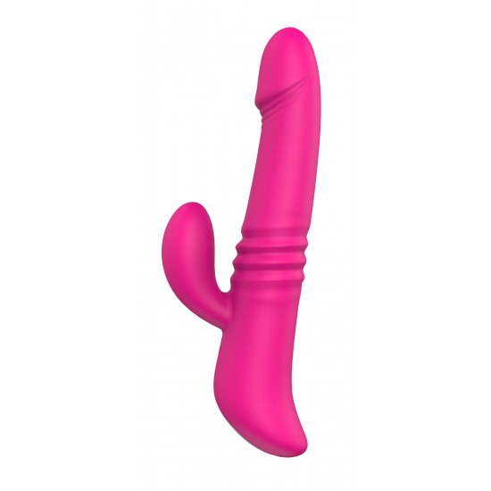 Vibrador apaixonante equipado com três potentes motores, no topo e na extensão clitoriana, que lhe oferecem 9 diferentes padrões de vibração por onde navegar. Desfrute, ainda, do movimento rotativo e pulsante para cima e