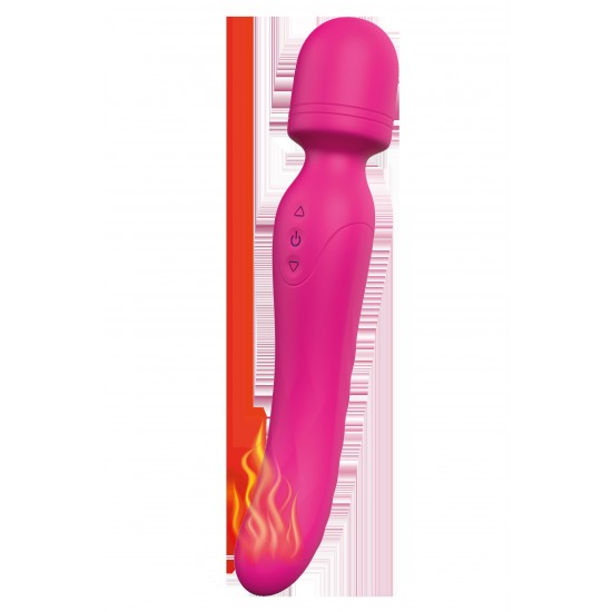 Esta Wand Vibes of Love é verdadeiramente versátil e emocionante! É um massageador de varinha e um vibrador, com 9 ritmos de vibração e 3 intensidades. Também tem uma função de aquecimento na extremidade inserível, para