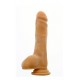 Dong Realista Real Feeling 21.6cm Pele Para momentos intensos... Dong de aspecto e toque realista, podem se ver definidas as veias, os contornos e a pele. Com 21,6 cm de comprimento e feito a partir de material suave e sem cheiro. Possui uma base de sucção