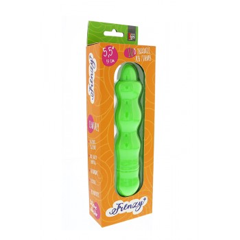 Vibrador Silicone Ondas Frenzy 13.5cm Verde