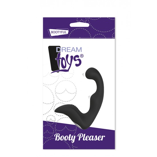 Estimulador Anal Booty Pleaser Dream Toys Preto Vibrador anal com design para estimulação exacta do ponto-P, recarregável em silicone de alta qualidade e seguro para o corpo. Munido com um poderoso motor de vibração, oferece-lhe 9 diferentes padrões de vibração por on