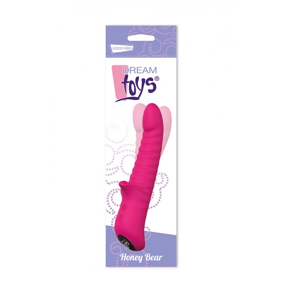 Vibrador c/ Estimular Clitóris Honey Bear Dream Toys 12.5cm Rosa Vibrador c/ Estimular Clitóris Honey Bear Dream Toys 12.5cm Rosa