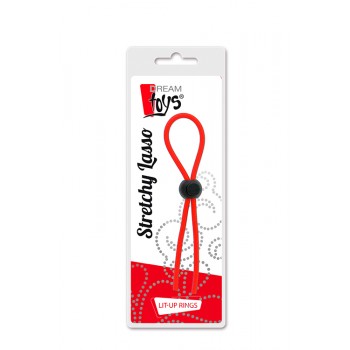 Anel Pénis Stretchy Thin Lasso Regulável Dream Toys Vermelho