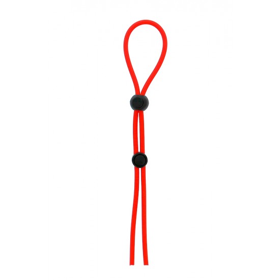 Anel Pénis Duplo Stretchy Lasso Cage Regulável Dream Toys Vermelho Anel duplo para o pénis e testículos, completamente ajustável e de fácil utilização através do uso das bolas que bloqueiam e travam.Em material seguro para o corpo e livre de ftalatos.Tamanho que serve a todos.