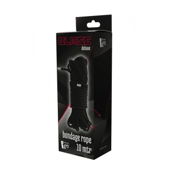 BLAZE DELUXE BONDAGE ROPE 10M BLACK