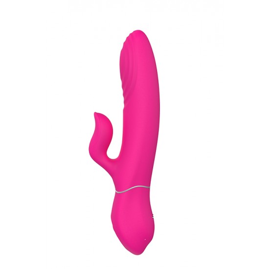 Vibrador silencioso equipado com dois potentes motores que a levarão aos céus num abrir e fechar de olhos. O movimento especial de Duo Thruster é a capacidade do eixo em fazer movimentos de impulso, com 9 níveis diferent