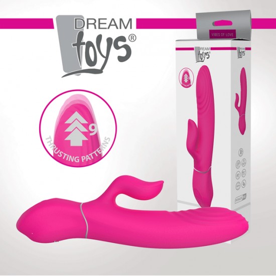 Vibrador silencioso equipado com dois potentes motores que a levarão aos céus num abrir e fechar de olhos. O movimento especial de Duo Thruster é a capacidade do eixo em fazer movimentos de impulso, com 9 níveis diferent