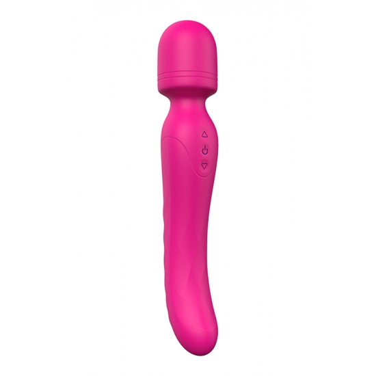 Esta Wand Vibes of Love é verdadeiramente versátil e emocionante! É um massageador de varinha e um vibrador, com 9 ritmos de vibração e 3 intensidades. Também tem uma função de aquecimento na extremidade inserível, para