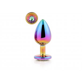 Plug anal grande GLEAMING LOVE Rainbow