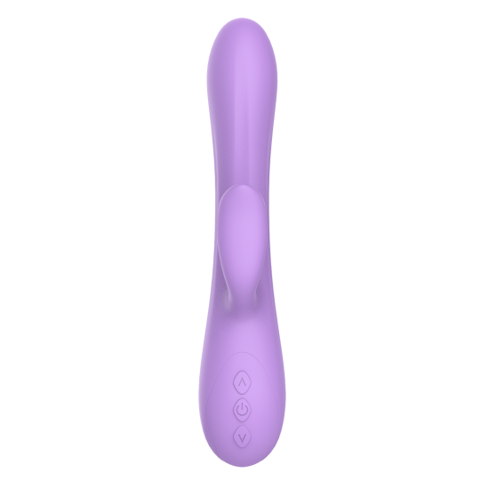 Este é o vibrador duo Purple Rain da gama Candy Shop. É flexível, o que torna o vibrador adequado para usuários que não gostam da sensação de um vibrador robusto, mas preferem um que se flexione e se mova junto com o cor