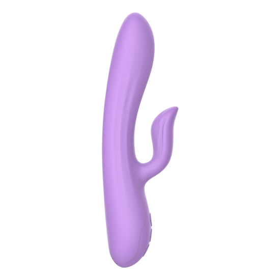 Este é o vibrador duo Purple Rain da gama Candy Shop. É flexível, o que torna o vibrador adequado para usuários que não gostam da sensação de um vibrador robusto, mas preferem um que se flexione e se mova junto com o cor