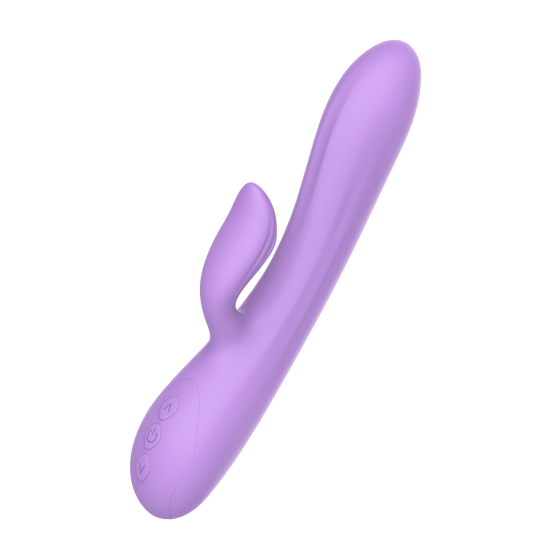 Este é o vibrador duo Purple Rain da gama Candy Shop. É flexível, o que torna o vibrador adequado para usuários que não gostam da sensação de um vibrador robusto, mas preferem um que se flexione e se mova junto com o cor