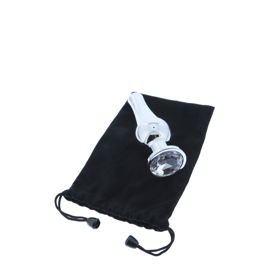 Plug anal cónico GLEAMING LOVE Prateado S
