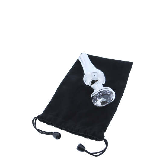 Plug anal cómico GLEAMING LOVE Prateado L