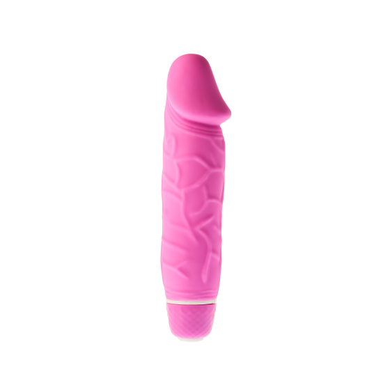 Este mini vibe com formato de pênis é fácil de usar porque todas as 7 funções diferentes podem ser operadas com um único botão na parte inferior. Oferece 3 ritmos pulsantes, 1 ritmo escalonado e 3 ritmos vibrantes. Vibra