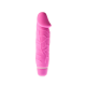 Este mini vibe com formato de pênis é fácil de usar porque todas as 7 funções diferentes podem ser operadas com um único botão na parte inferior. Oferece 3 ritmos pulsantes, 1 ritmo escalonado e 3 ritmos vibrantes. Vibra