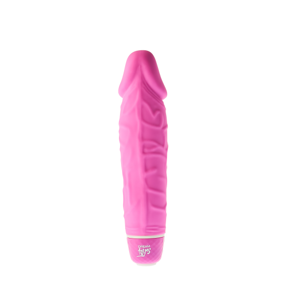 Este mini vibe com formato de pênis é fácil de usar porque todas as 7 funções diferentes podem ser operadas com um único botão na parte inferior. Oferece 3 ritmos pulsantes, 1 ritmo escalonado e 3 ritmos vibrantes. Vibra