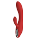Vibrador estimulador clitoris RED REVOLUTION SOFIA Este vibrador duplo é feito de silicone seguro para o corpo e ABS. Sofia tem 2 motores potentes, no topo e no estimulador clitoriano flexível. O vibrador possui 7 ritmos de vibração. O estimulador de clitóris tem 3 veloc