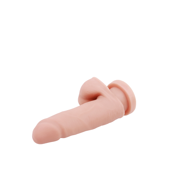 Este dildo de densidade dupla Mr Dixx de 5,7 polegadas tem um núcleo firme com uma parte externa mais macia e natural. Isso é chamado de densidade dupla e aumenta a experiência durante o uso: a penetração parecerá ser re