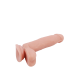 Este dildo de densidade dupla Mr Dixx de 7,1 polegadas tem um núcleo firme com uma parte externa mais macia e realista. Isso é chamado de densidade dupla e aumenta a experiência durante o uso: a penetração parecerá ser r