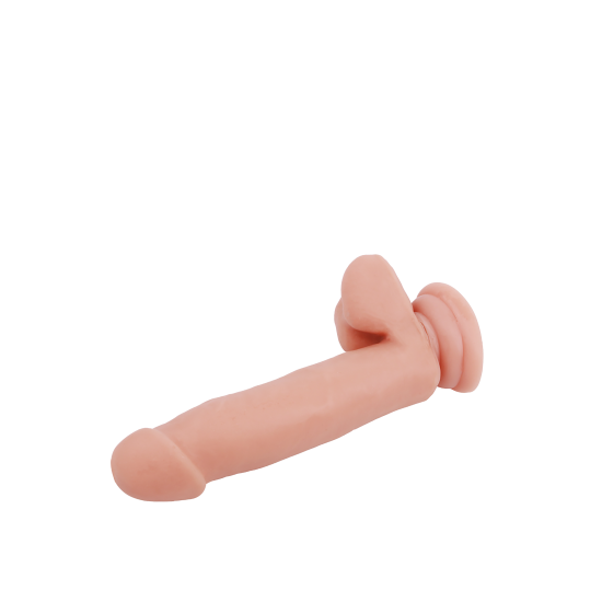 Este dildo de densidade dupla Mr Dixx de 7,1 polegadas tem um núcleo firme com uma parte externa mais macia e realista. Isso é chamado de densidade dupla e aumenta a experiência durante o uso: a penetração parecerá ser r