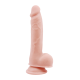 Este dildo de densidade dupla Mr Dixx de 7,6 polegadas tem um núcleo firme com uma parte externa mais macia e natural. Isso é chamado de densidade dupla e aumenta a experiência durante o uso: a penetração parecerá ser re