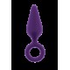 Este plug anal Flirts tem um anel na base para fácil manuseio. É feito de silicone roxo liso que é macio ao toque. Este plug de tamanho médio é adequado tanto para iniciantes quanto para os amantes mais experientes do pr