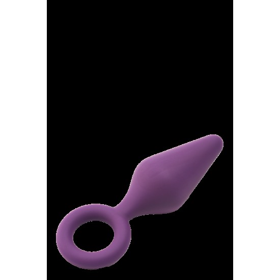 Este plug anal Flirts tem um anel na base para fácil manuseio. É feito de silicone roxo liso que é macio ao toque. Este plug de tamanho médio é adequado tanto para iniciantes quanto para os amantes mais experientes do pr