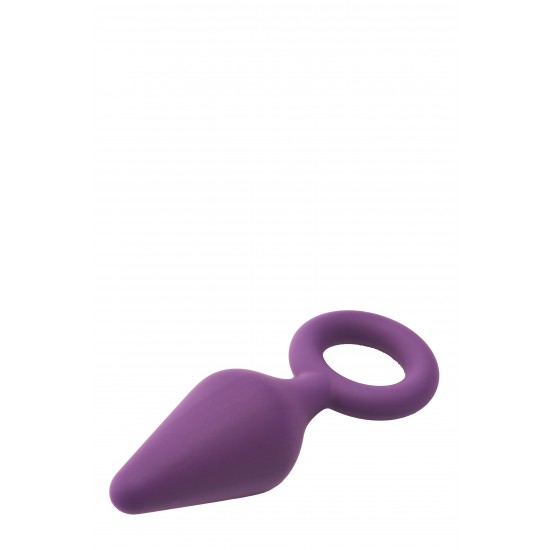 Este plug anal Flirts tem um anel na base para fácil manuseio. É feito de silicone roxo liso que é macio ao toque. Este plug de tamanho médio é adequado tanto para iniciantes quanto para os amantes mais experientes do pr