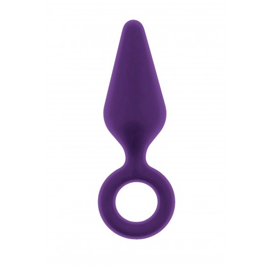 Este plug anal Flirts tem um anel na base para fácil manuseio. É feito de silicone roxo liso que é macio ao toque. Este plug de tamanho médio é adequado tanto para iniciantes quanto para os amantes mais experientes do pr