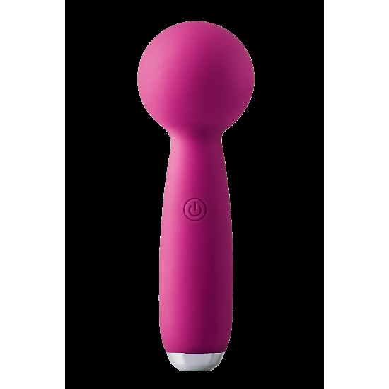 Este mini massageador de varinha é feito de silicone macio e tem uma grande cabeça redonda que é ótima para estimular todos os seus pontos quentes. O potente motor oferece 10 ritmos de vibração que podem ser facilmente o