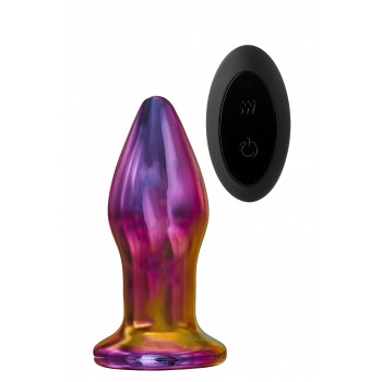 Plug anal vibratorio GLAMOUR GLASS controlo remoto