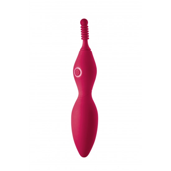 Verona é um vibrador de ponta com 10 frequências emocionantes: 3 velocidades e 7 padrões diferentes. Esta vibração Sparkling vem com três mangas de silicone para a ponta, para personalizar a experiência de estimulação e