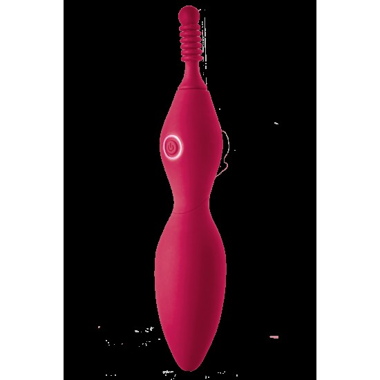 Verona é um vibrador de ponta com 10 frequências emocionantes: 3 velocidades e 7 padrões diferentes. Esta vibração Sparkling vem com três mangas de silicone para a ponta, para personalizar a experiência de estimulação e