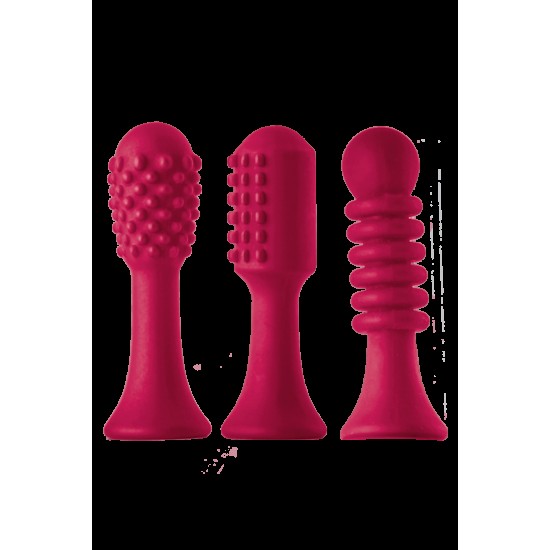 Verona é um vibrador de ponta com 10 frequências emocionantes: 3 velocidades e 7 padrões diferentes. Esta vibração Sparkling vem com três mangas de silicone para a ponta, para personalizar a experiência de estimulação e