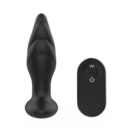 Angelina da marca Dark Desires é um plug anal vibratório rotativo com controle remoto sem fio, oferecendo uma variedade de estimulação para estimulação anal avassaladora. O estimulador anal tem 9 ritmos combinados d