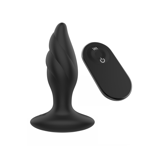 Angelina da marca Dark Desires é um plug anal vibratório rotativo com controle remoto sem fio, oferecendo uma variedade de estimulação para estimulação anal avassaladora. O estimulador anal tem 9 ritmos combinados d